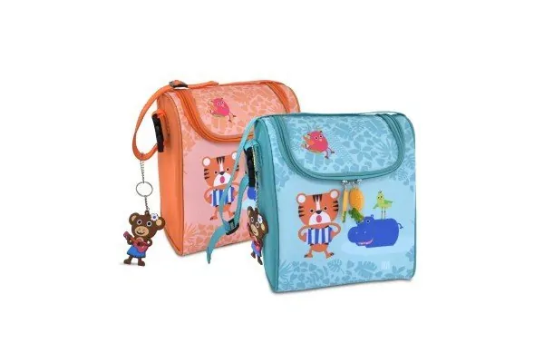 Ισοθερμικό τσαντάκι Snack Rico Funny Jungle γαλάζιο - IRIS - Image 4