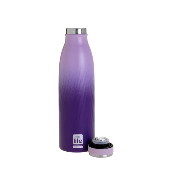 Μπουκάλι thermos 500ml. purple ombre  -  Eco Life - Image 3