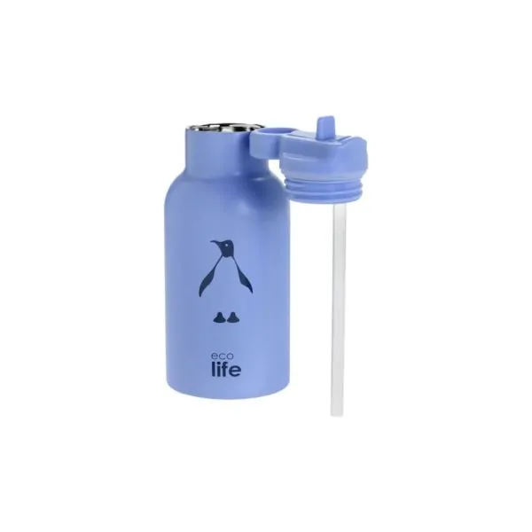 Μεταλλικό θερμός 350ml. "Penguin" -  Eco Life - Image 4
