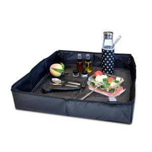 Picnic τραπεζομάντηλο μαύρο αναδιπλούμενο 48x48cm. - IRIS