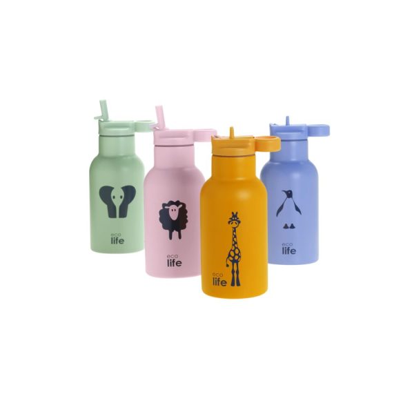 Μεταλλικό θερμός 350ml. "Giraffe" - Eco Life - Image 3