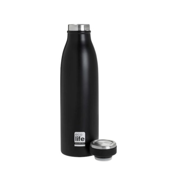 Μπουκάλι thermos 500ml. black slim -  Eco Life - Image 3