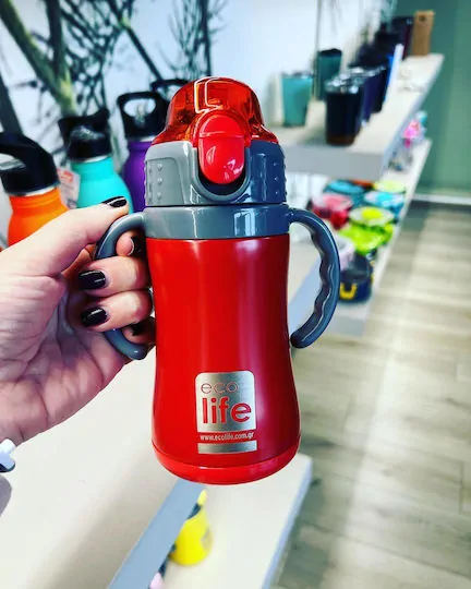 Παγούρι thermos 300ml. red -  Eco Life - Image 3