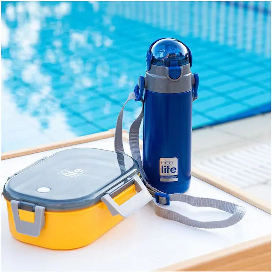Παγούρι thermos 400ml. navy blue -  Eco Life - Image 5