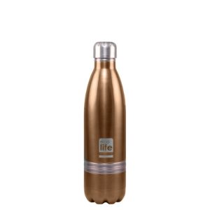 Μεταλλικό μπουκάλι ισοθερμικό 750ml. μπρονζέ - Eco Life