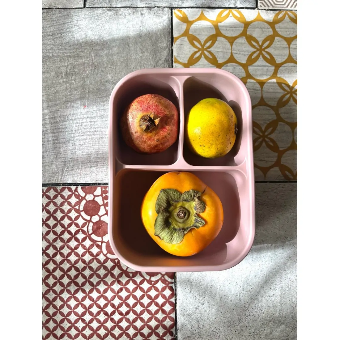 Φαγητοδοχείο σιλικόνης Bento pink - Nok Nok - Image 3