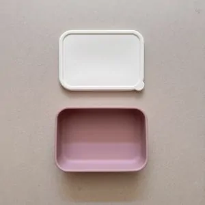 Φαγητοδοχείο σιλικόνης family milk/berry - Nok Nok