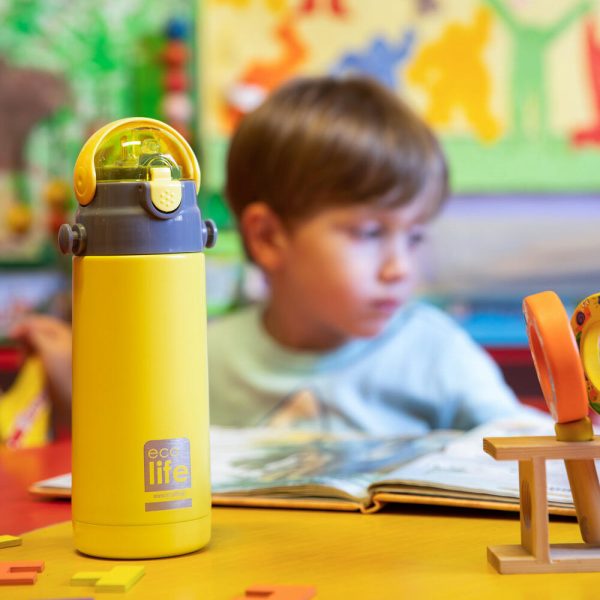 Παγούρι thermos 400ml. yellow -  Eco Life - Image 4