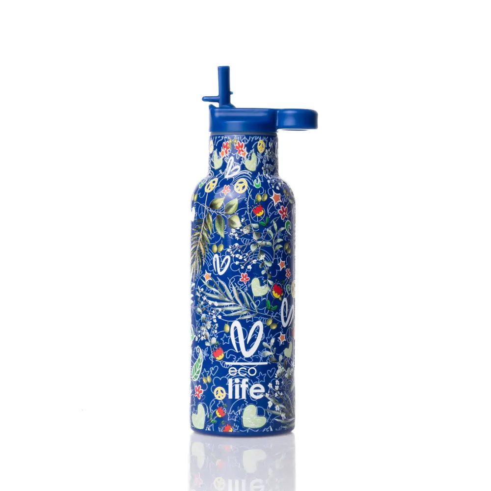 Μπουκάλι thermos Vasiliki 500ml. "Blue" - Eco Life