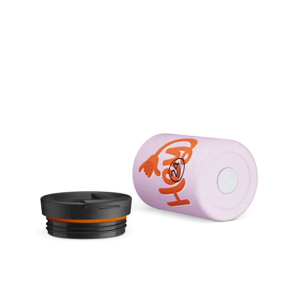 Travel Tumbler Hey! Pink ποτήρι θερμός 0,35lt. - 24Bottles - Image 3