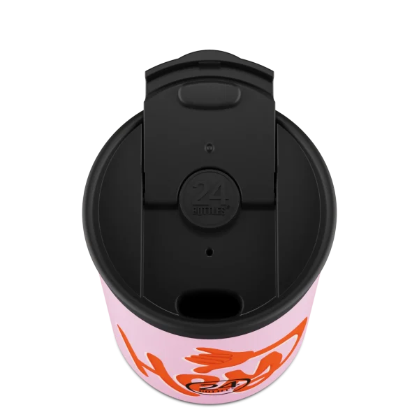 Travel Tumbler Hey! Pink ποτήρι θερμός 0,35lt. - 24Bottles - Image 2