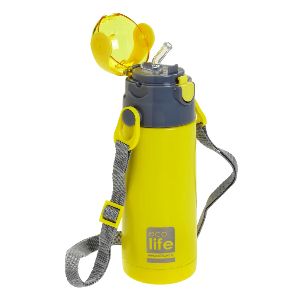 Παγούρι thermos 400ml. yellow - Eco Life - Image 2