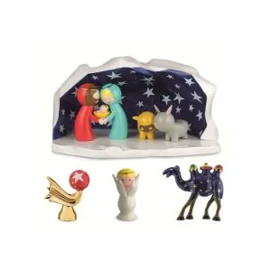 Φάτνη πορσελάνης Happy Eternity Baby με φιγούρες - Alessi