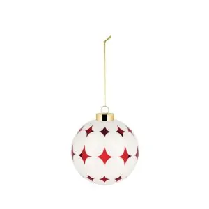 Delight χριστουγεννιάτικη μπάλα από φυσητό γυαλί 9cm. - Alessi