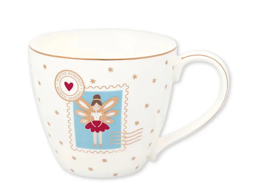 Χριστουγενιάτικη κούπα "Cindarella" white 300ml. - Greengate