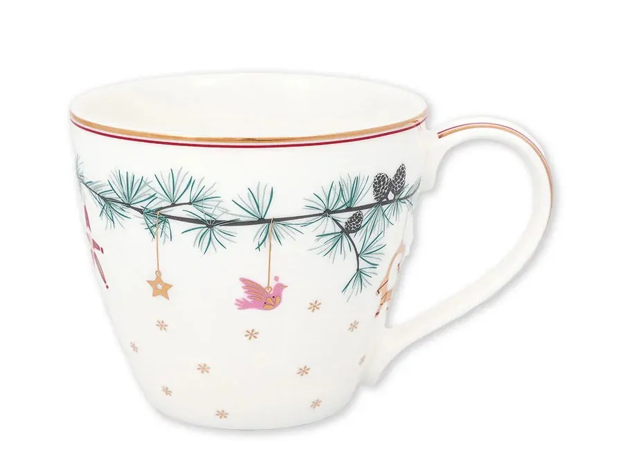 Χριστουγεννιάτικη κούπα "Juana" white 300ml. - Greengate