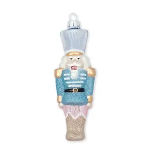 Στολίδι δέντρου "Nutcracker" pale blue glitter 15εκ. - Greengate