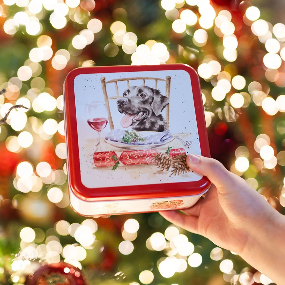 Χριστουγεννιάτικο δοχείο αποθήκευσης "A Dogs Life" - Wrendale - Image 2