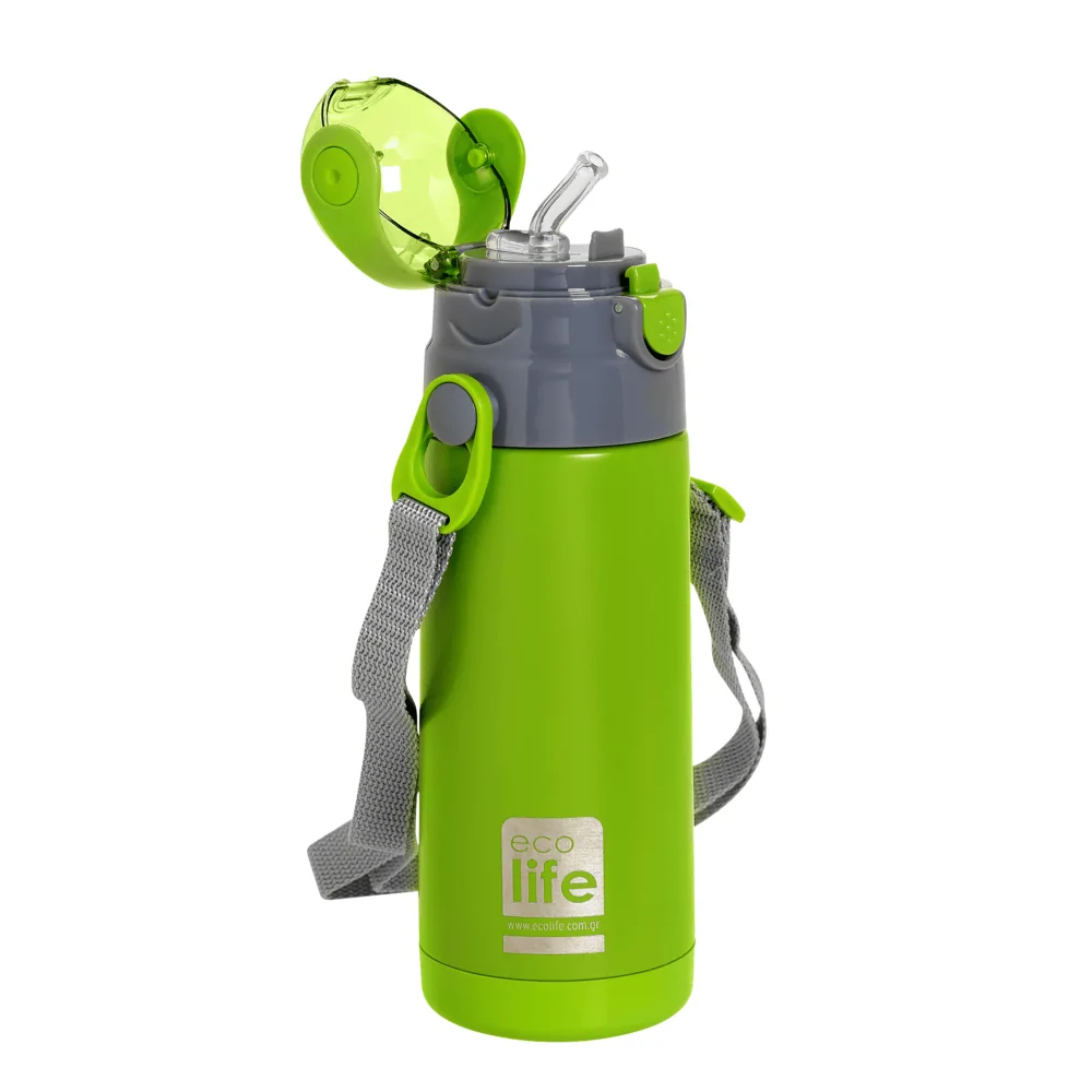 Παγούρι thermos 400ml. green -  Eco Life - Image 2