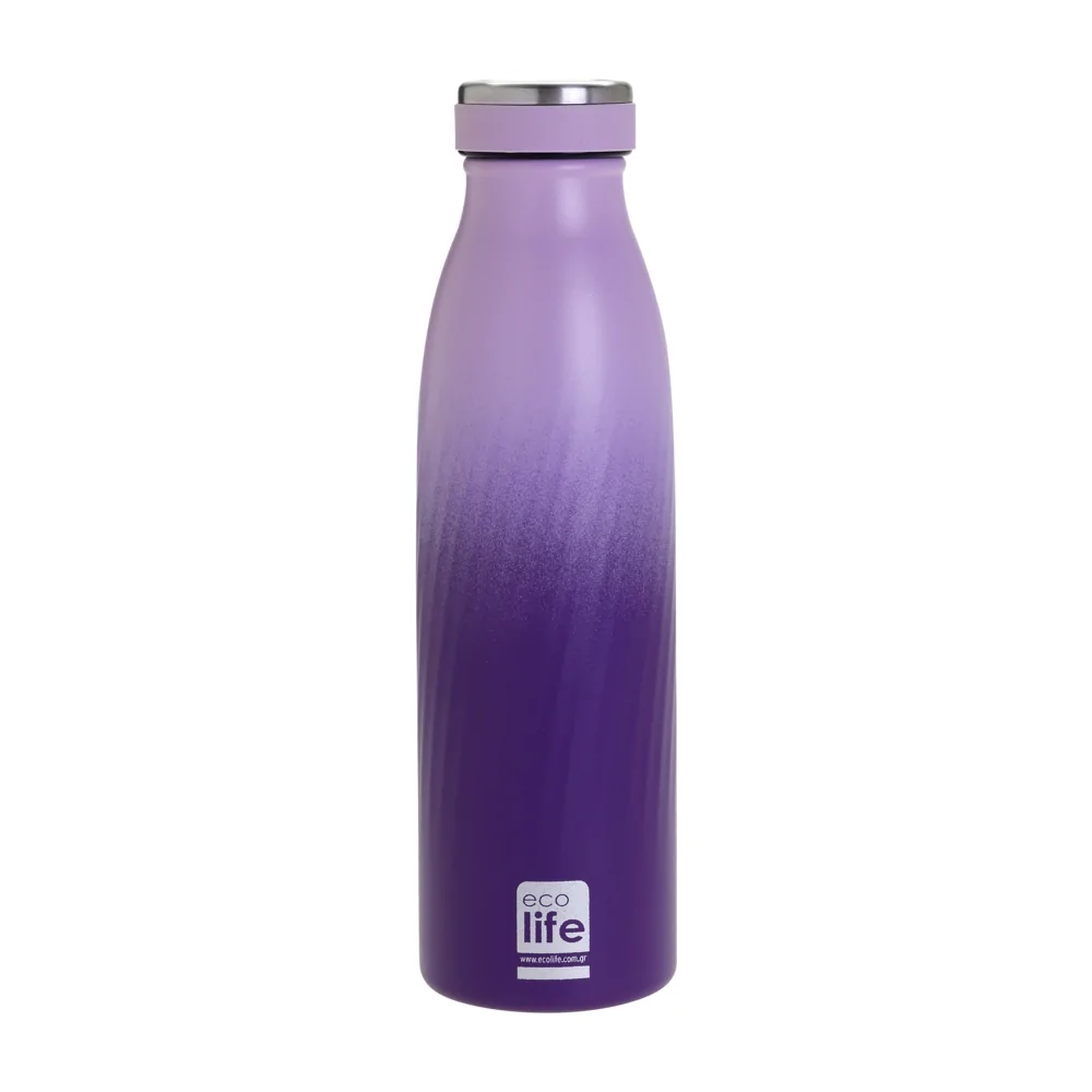 Μπουκάλι thermos 500ml. purple ombre - Eco Life