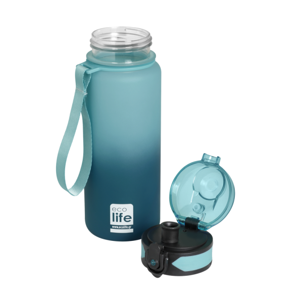 Μπουκάλι με επιστόμιο 500ml. Tritan "Denim" - Ecolife - Image 2