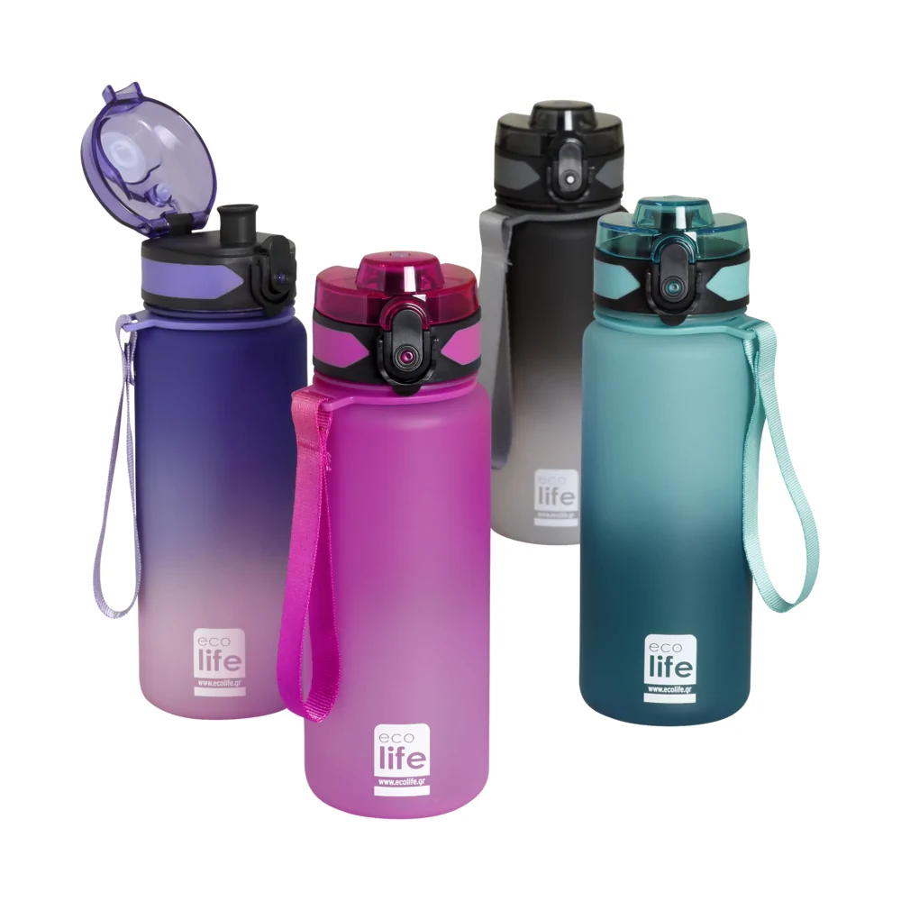Μπουκάλι με επιστόμιο 500ml. Tritan "Graphite" - Ecolife - Image 3