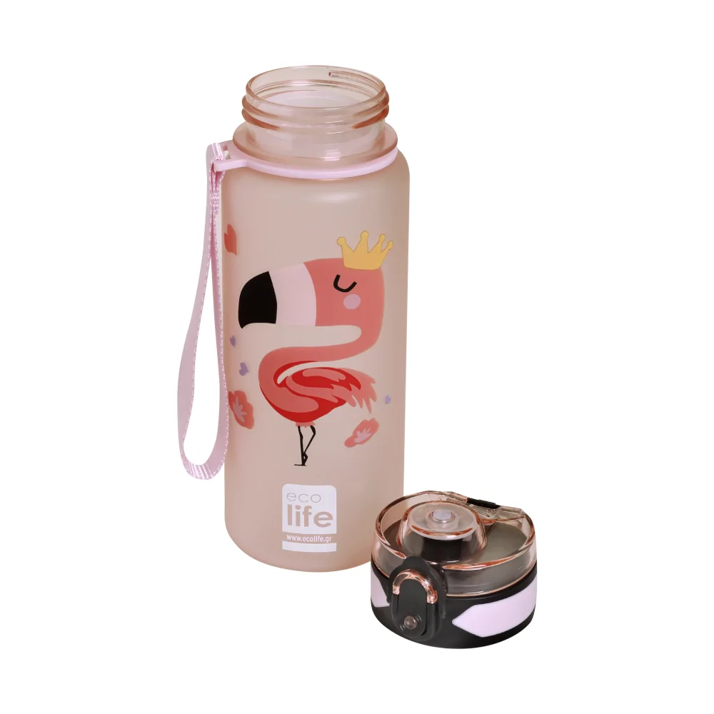 Μπουκάλι με επιστόμιο 500ml. Tritan "Flamingo" - Ecolife - Image 2