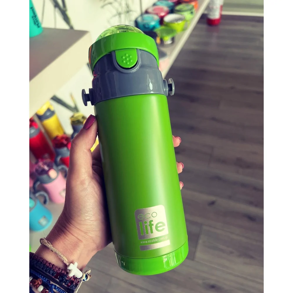 Παγούρι thermos 400ml. green -  Eco Life - Image 3