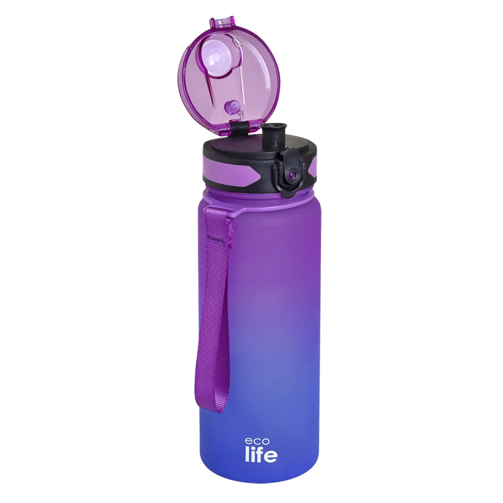 Μπουκάλι με επιστόμιο 800ml. Tritan "Middle purple" - Ecolife - Image 2