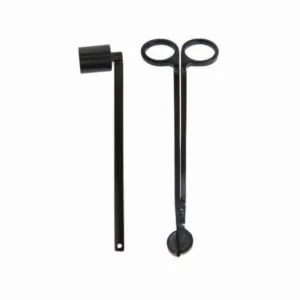 Εργαλεία κοπής φυτιλιού & σβησίματος κεριών μεταλλικά μαύρα σετ/2 - PADDYWAX