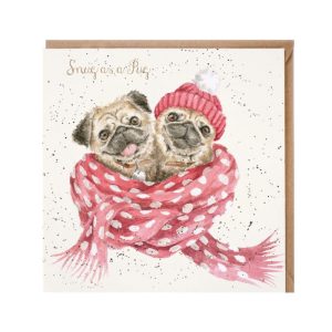 Χριστουγεννιάτικη κάρτα "Snug as a Pug" - Wrendale