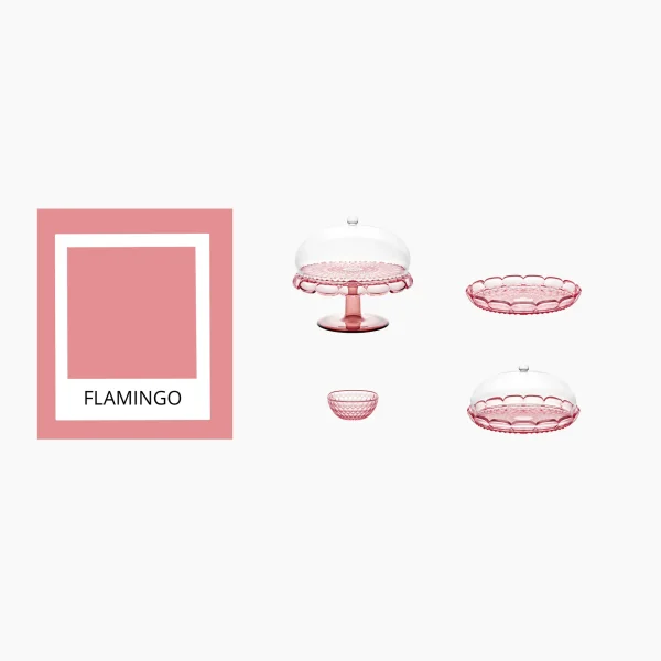 Ακρυλική τουρτιέρα ροζ 30εκ. "Vanity Flamingo" - Guzzini - Image 5