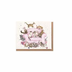 Mini χριστουγεννιάτικη κάρτα "Meowy Christmas" - Wrendale