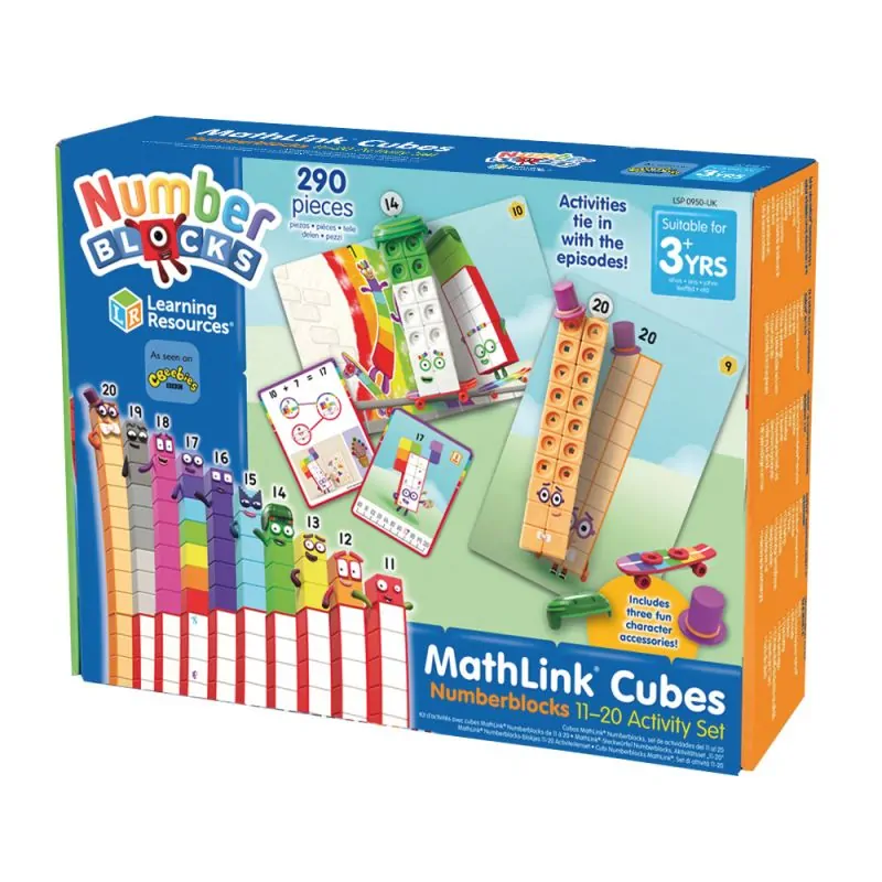 MathLink® Cubes Numberblocks® σετ δραστηριοτήτων 11-20 - Learning Resources