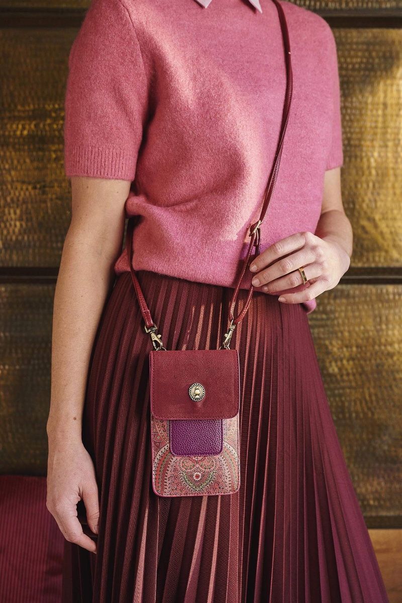 Τσαντάκι τηλεφώνου Peggy Jabali red 11x8x1cm. - Pip Studio - Image 2