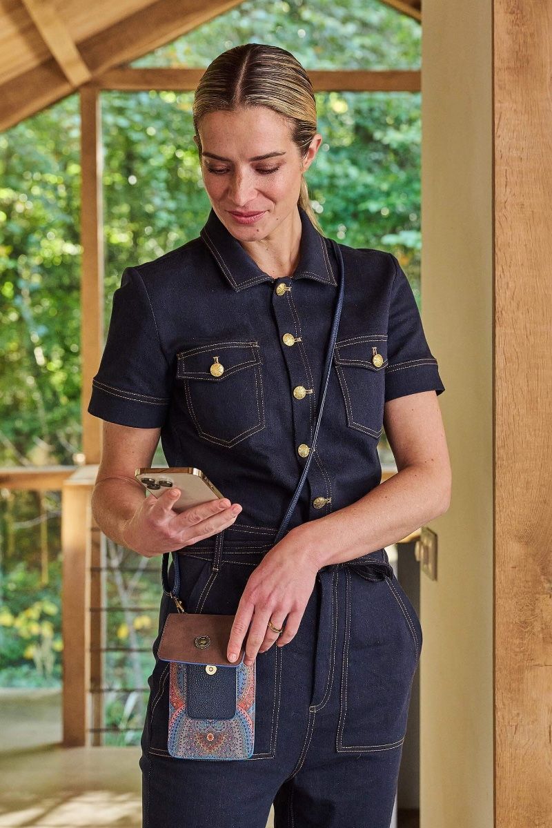 Τσαντάκι τηλεφώνου Peggy Jabali blue 11x8x1cm. - Pip Studio - Image 5