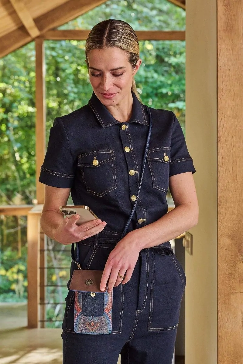 Τσαντάκι τηλεφώνου Peggy Jabali blue 11x8x1cm. - Pip Studio - Image 5