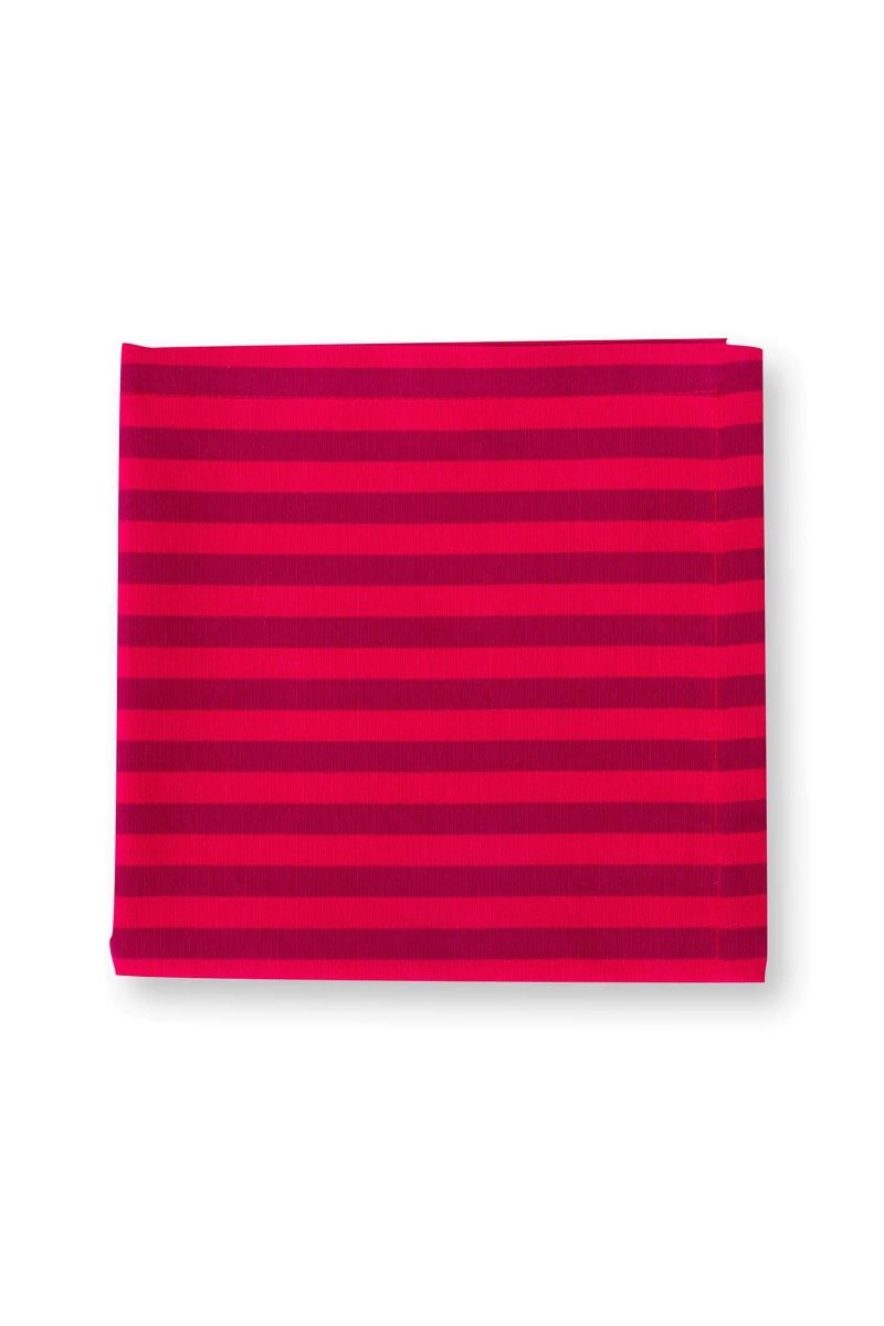 Πετσέτα Stripes κόκκινο 40x40εκ. σετ/4 - Pip Studio - Image 3