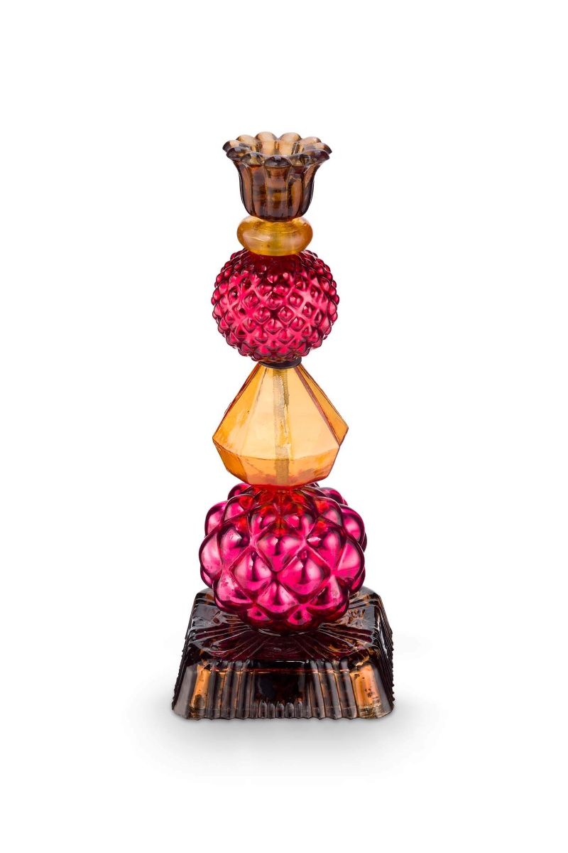 Κηροπήγιο γυάλινο πολύχρωμο 24εκ. - Pip Studio