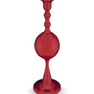 Κηροπήγιο μεταλλικό σφαιρικό κόκκινο 37εκ. - Pip Studio