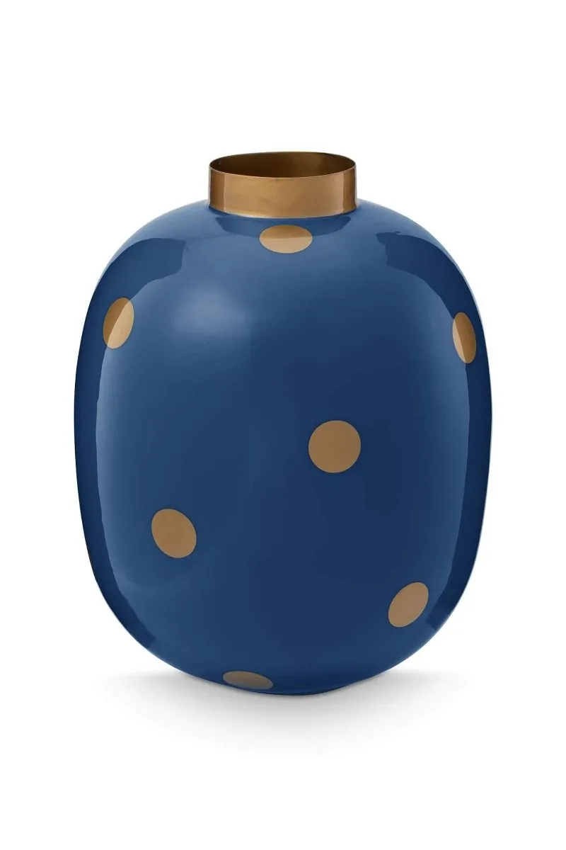 Home Deco Dots Navy blue ανθοδοχείο 32εκ. - Pip Studio