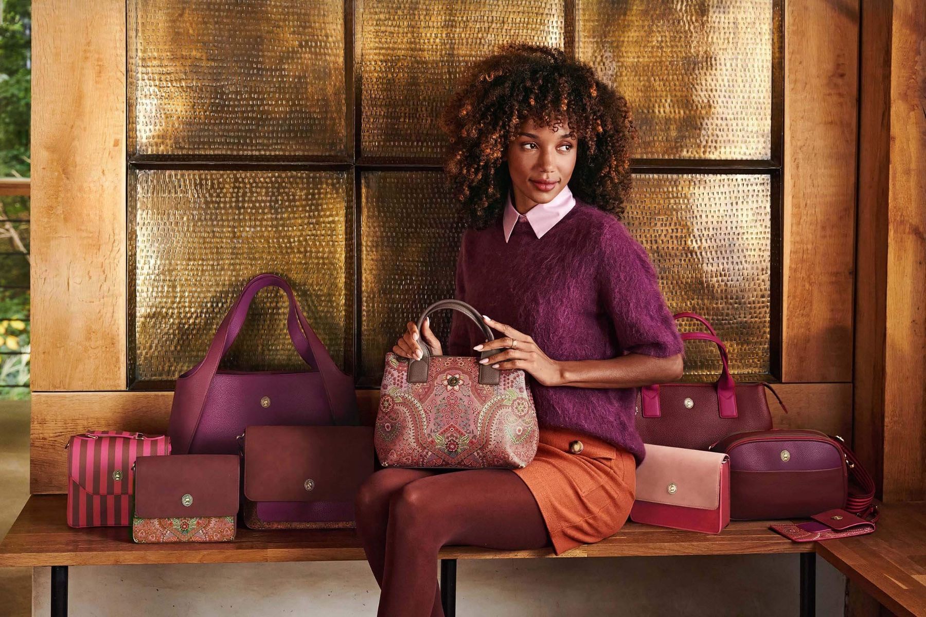 Τσάντα ώμου Fia Jabali κόκκινη - Pip Studio - Image 2