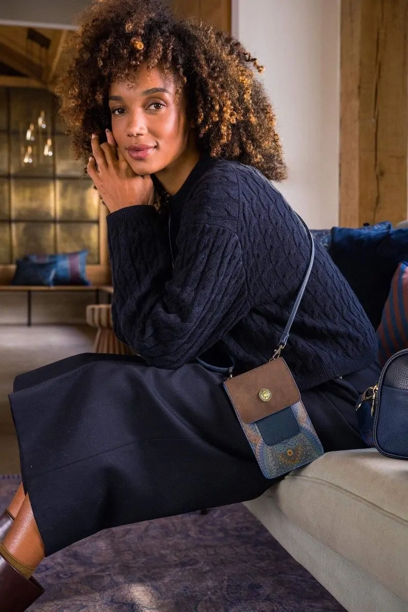 Τσαντάκι τηλεφώνου Peggy Jabali blue 11x8x1cm. - Pip Studio - Image 2