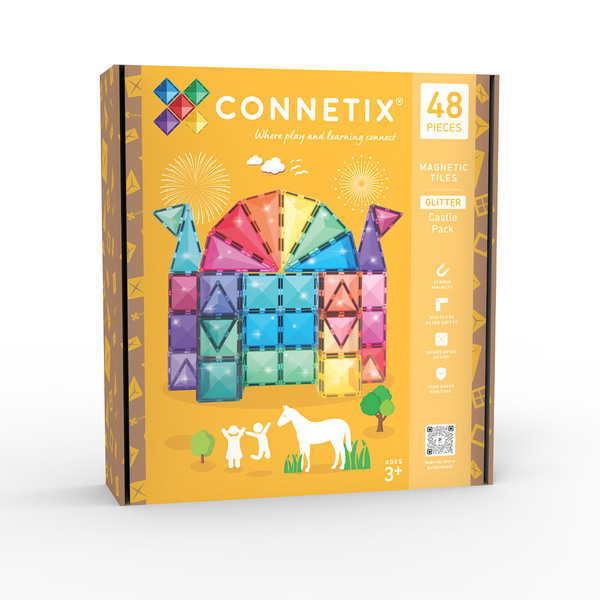 Glitter Castle pack 48τμχ. - Connetix