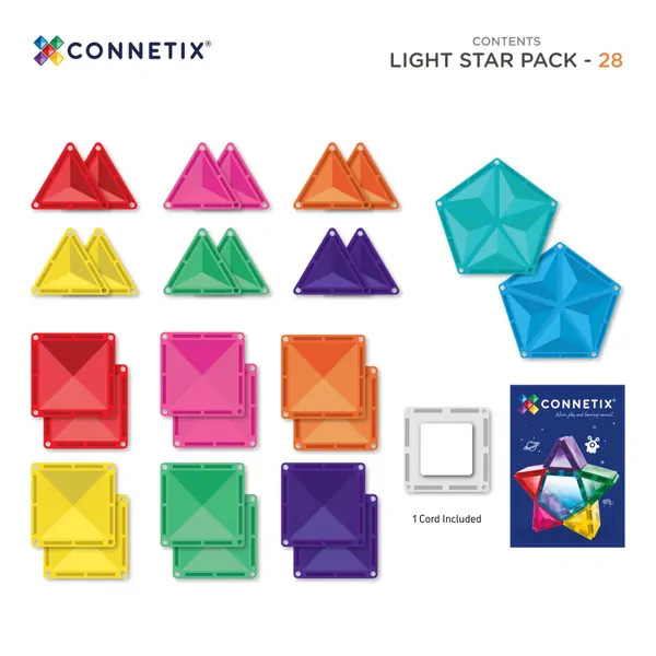Light Star pack 28τμχ. - Connetix - Image 4