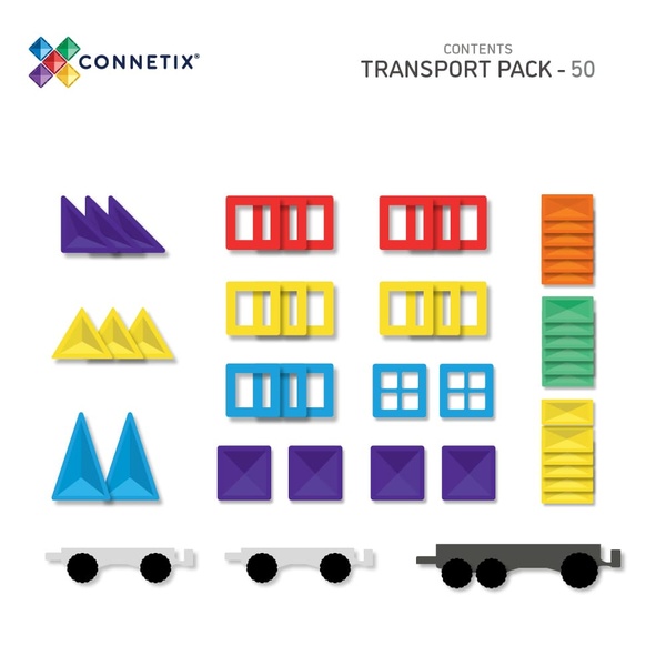 Rainbow Transport pack 50τμχ. - Connetix - Image 5
