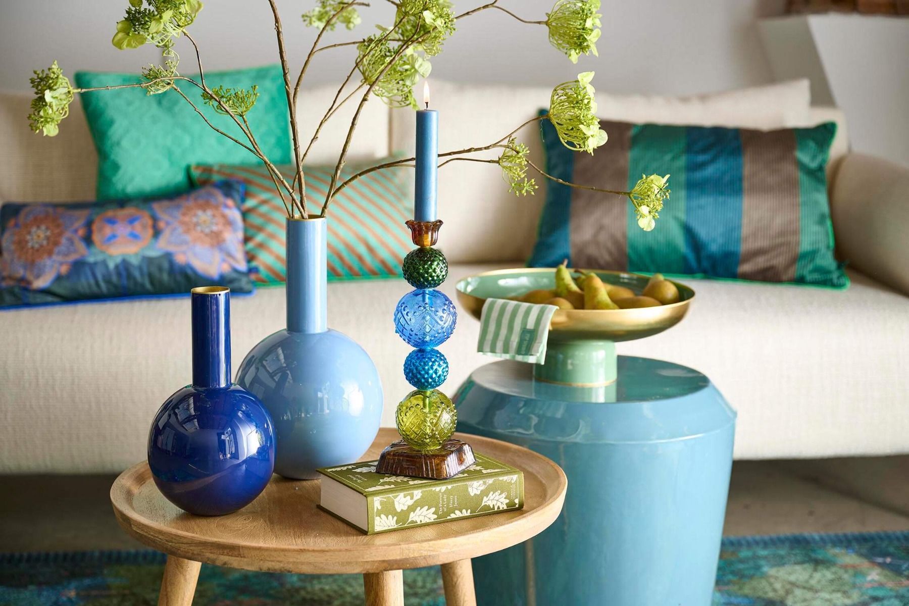 Βάζο μεταλλικό μικρό μπλε σκούρο 18x24εκ. - Pip Studio - Image 3