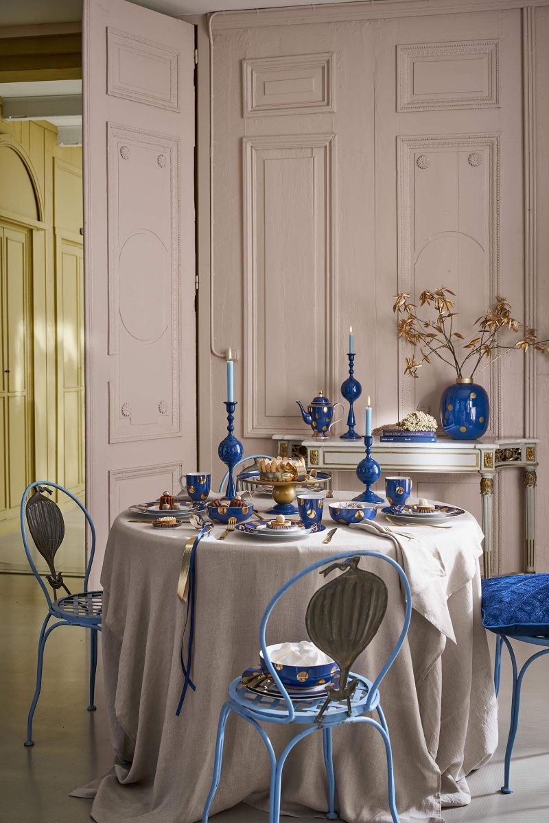 Κηροπήγιο μεταλλικό σφαιρικό μπλε 24εκ. - Pip Studio - Image 3