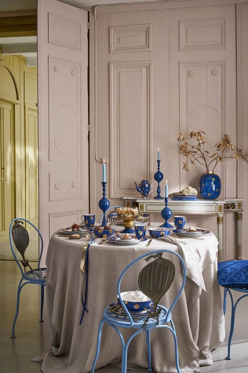 Κηροπήγιο μεταλλικό σφαιρικό μπλε 24εκ. - Pip Studio - Image 3