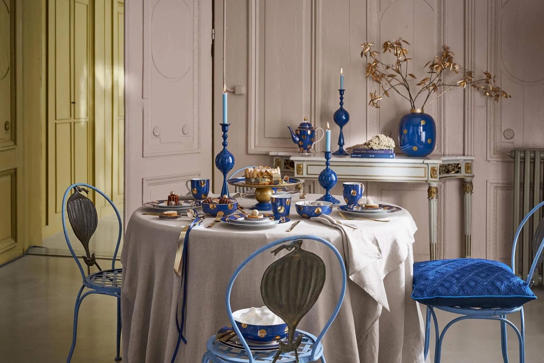 Κούπα με καπάκι Dot Delight μπλε 290ml. σετ/2 - Pip Studio - Image 4